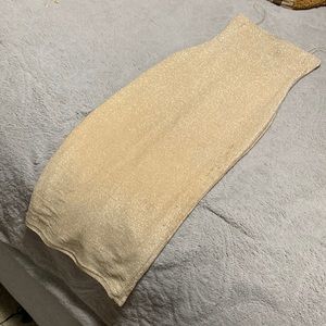 Bodycon gold dress